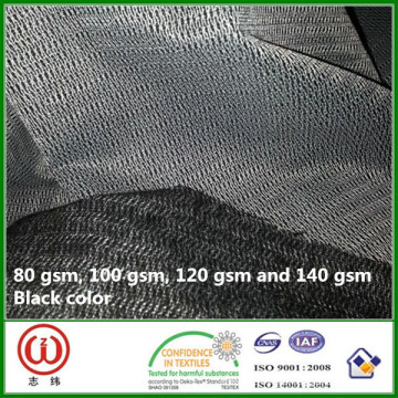 Venda quente 40D16 inserção de trama de lã fuselable interlining